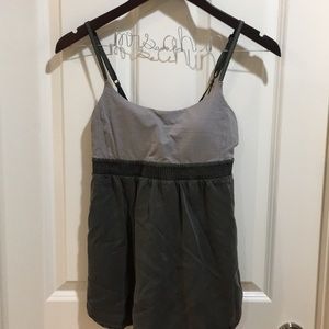 LULULEMON yoga tank with built in padded bra